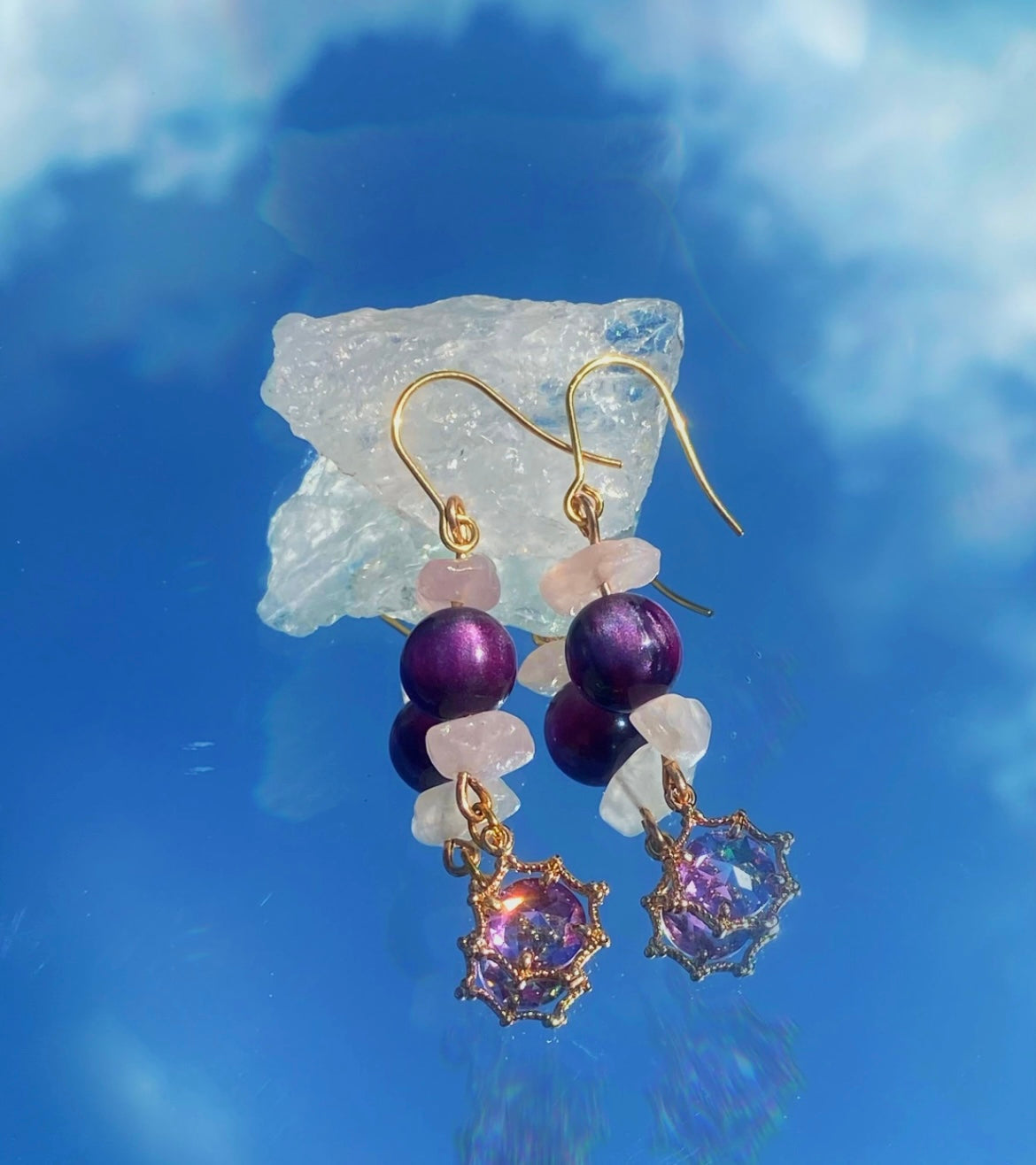 Crystal Ball Earrings